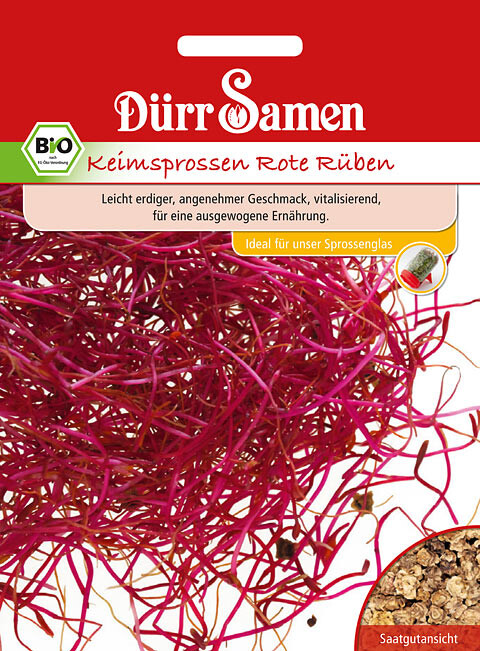 Dürr BIO Keimsprossen Rote Rüben 30g, knackig & aromatisch